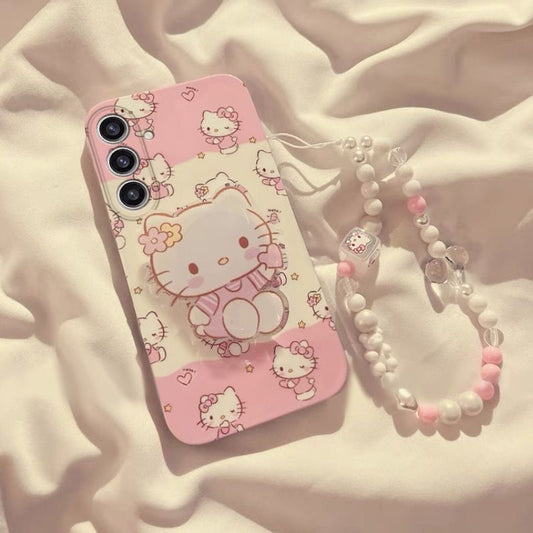 Galaxy Hello kitty スマホケース かわいいキティちゃん ケース すべてのモデル 全機種