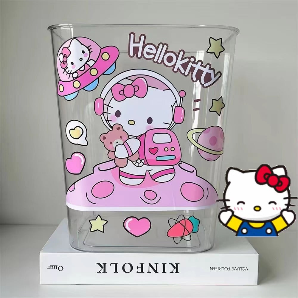 hellokittyゴミ箱クルミ玉桂犬ゴミ箱紙かご学生寮使用