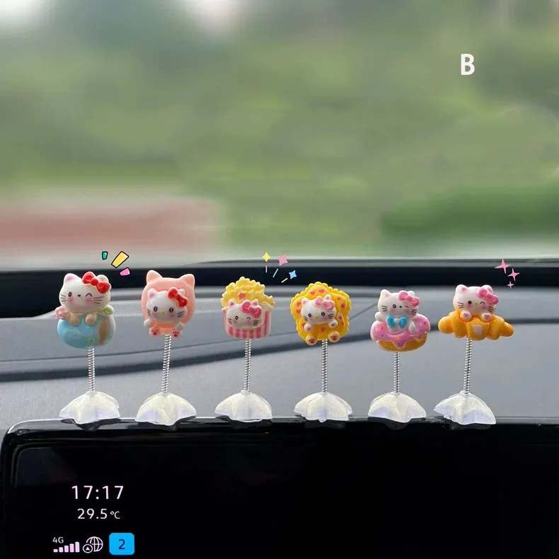 ハローキティキティキティ車載置物車内アクセサリーキャラクター女の子かわいい電気自動車搭載装飾 1250